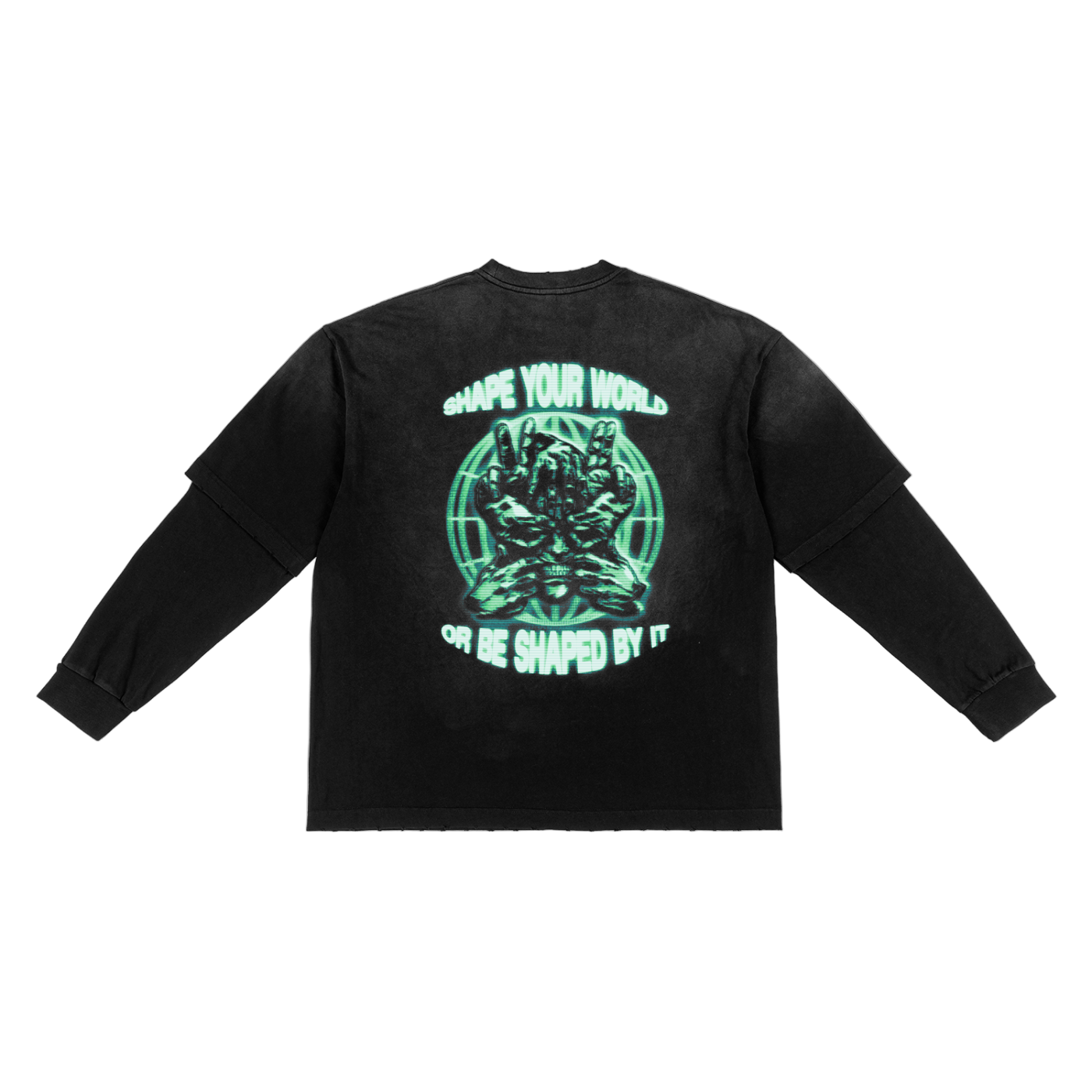 Shape Your World Sun-fade Faux Tee