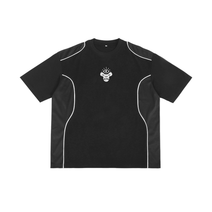Resist Temptation Piped Panel T-Shirt