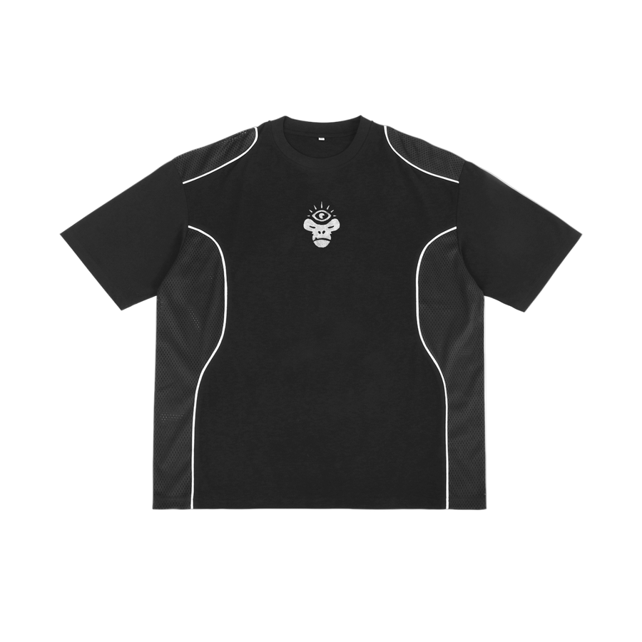 Resist Temptation Piped Panel T-Shirt