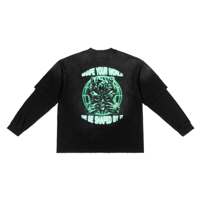 Shape Your World Sun-fade Faux Tee